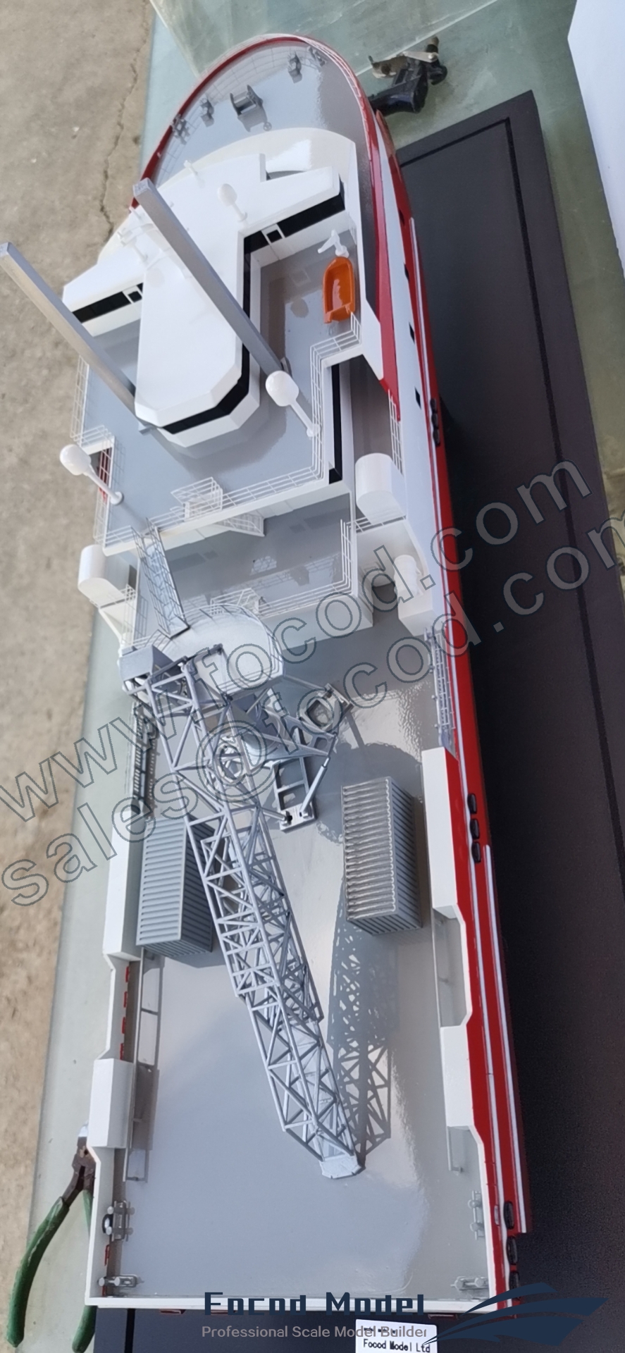 custom made model of 76M CREW TRANSFER VESEL